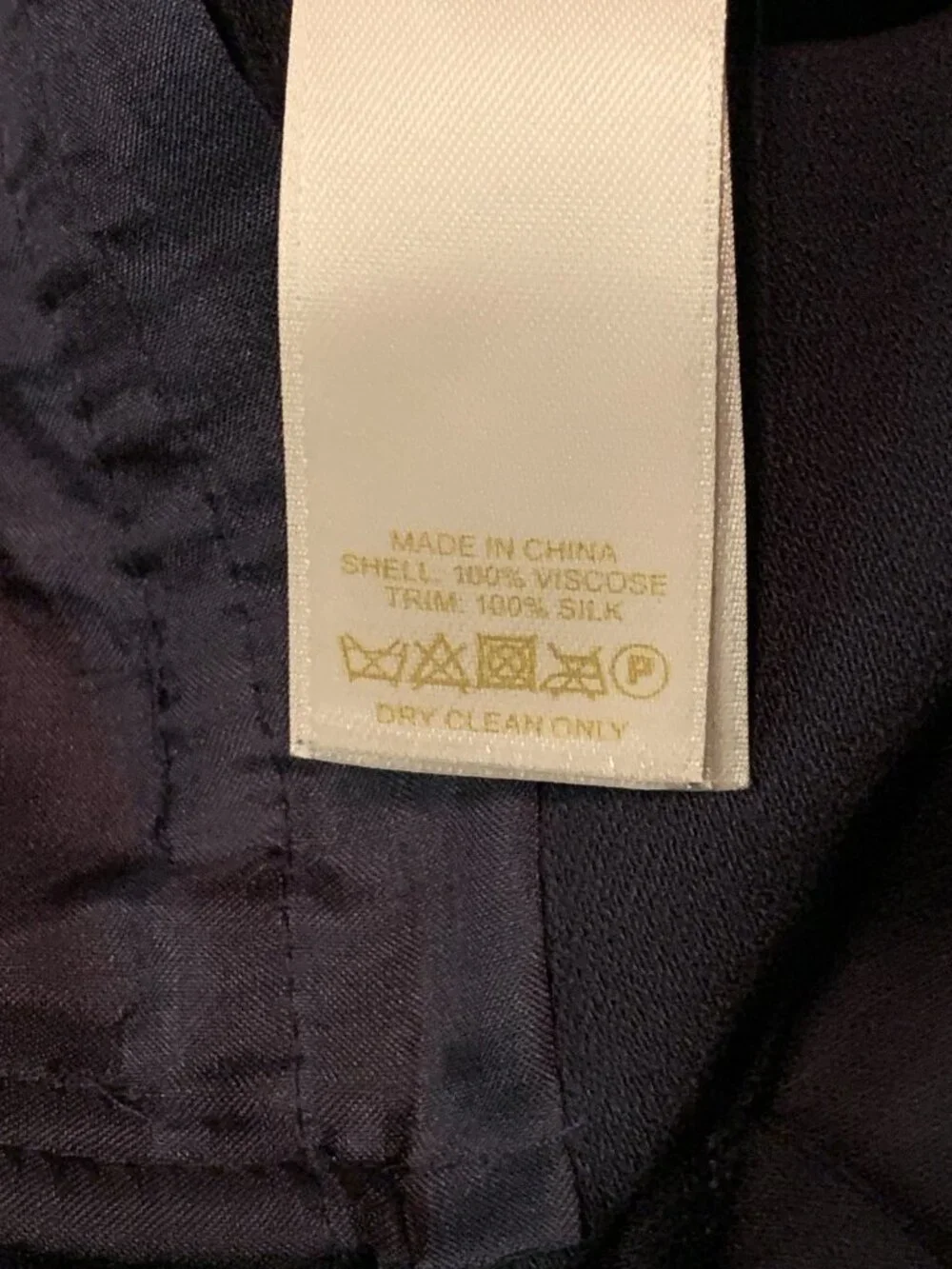 Kate Spade Margaux Tuxedo Pants Women's 0 Navy Side Stripe Silk Blend Ankle Crop